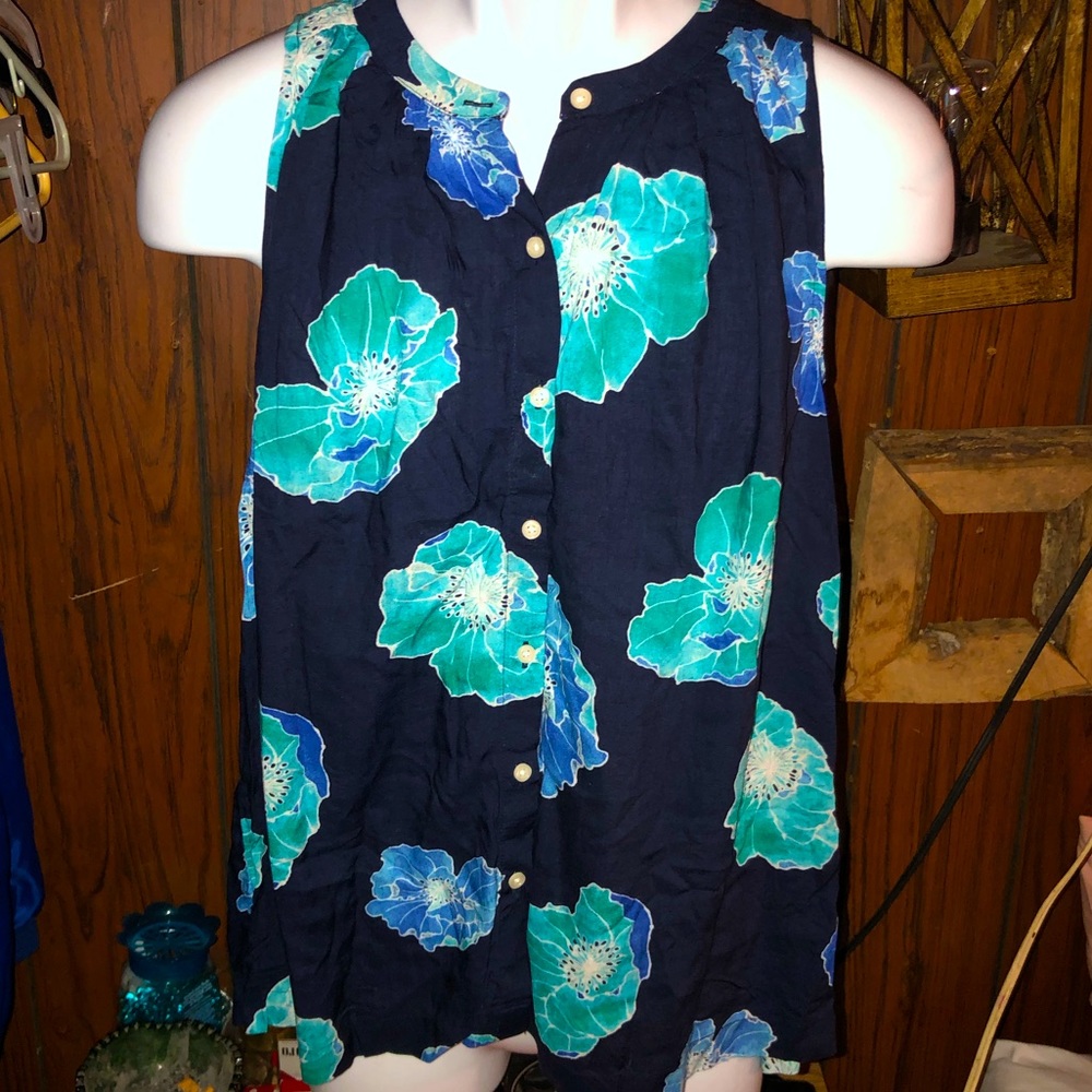 2/$15 LOFT purple and blue sleeveless XS NEW with tags